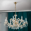 Candelabru clasic cristal Aur 24k 8xE14/40W, Maria Theresia-A LU 2215/8 MT Gold Orion